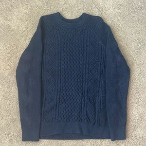 Gap Men’s Navy Cable Knit Sweater
